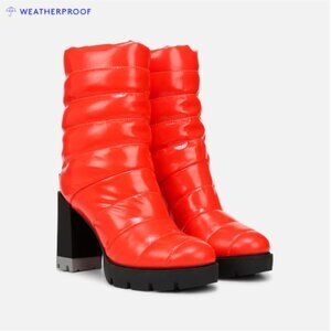 NEW NATURALIZER Crosswalk Booties with  leg warmers in  Poppy Red 1225 6t3